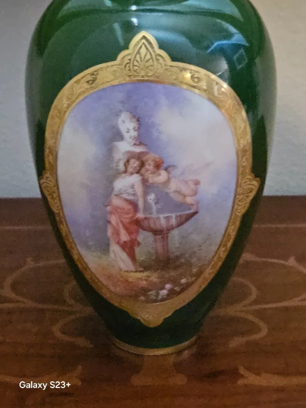 RARE ANTIQUE W.G. & Co William Guerin Limoges FRENCH PORCELAIN HANDPAINTED Vase